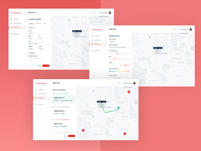 112 Emergency SAAS clean design ui ux