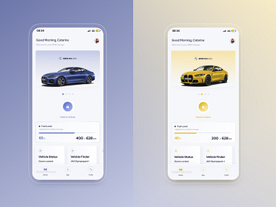 Automotive App - BMW - Redesign app automotive bmw brand car clean design ui ux