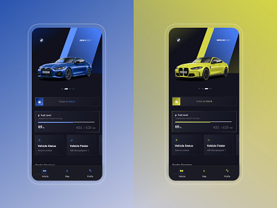 Automotive App - BMW 4 - Redesign app automobile brand clean design ui ux