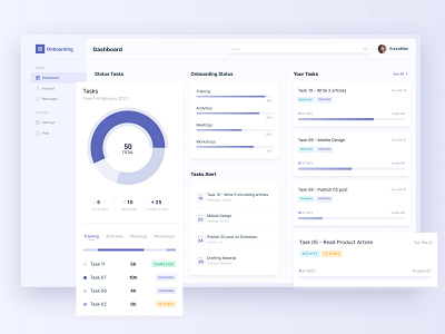 SaaS UI - Onboarding clean design dhasboard product saas ui ux