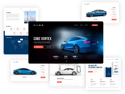 Website Automobile Concept design ui ux