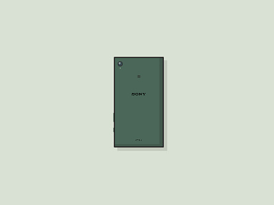 my phone branding design experia flatdesign handphone sony