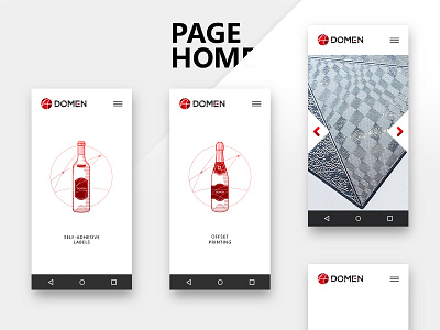 DOMEN - WEB SITE branding domen icon logo mobile site smartphone ui web