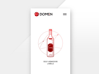 DOMEN - WEB SITE smartphone branding domen icon logo mobile site smartphone ui web