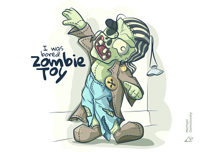 Zombie Toy illustration pirate toy vector zombi zombie