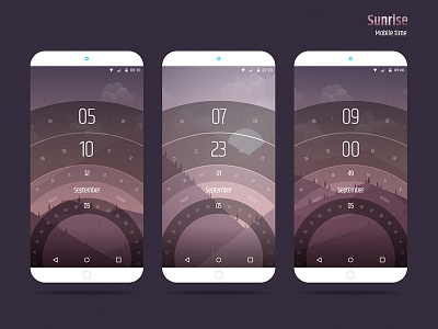 Background Time app background calendar mobile sunrise time