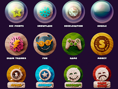 Bubble Gym Game app bubble design game gym icon illustrator mobile