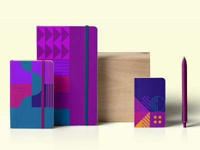 Stationery for Facebook campaign branding design geometric design graphic design illustration