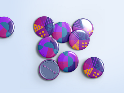 Badge for Facebook Campaign branding design geometric geometric design graphic design