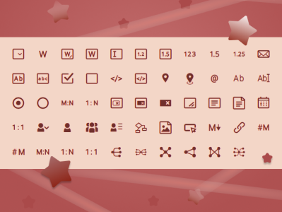 Icon Tabbli Font design flat iconfont iconset relationship vector web