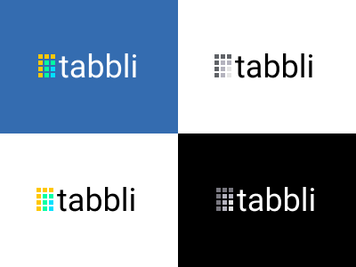 Logo Tabbli app branding design flat identity logo minimal ui ux vector web website