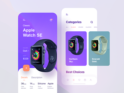 Concept Apple Watch online shop apple consept mobile shop store ui ux watch