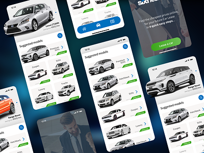 Leasing Car mobile app app auto car design leasing mobile ui ux vehicle