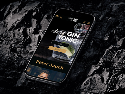 About Gin Tonic mobile site about design gin site tonic ui ux web