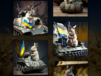 2023 Military Ukrainian Rabbit 2023 animation graphic design illustration rabbit ukraine