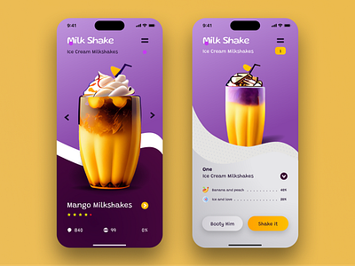 Milk Shake mobile app