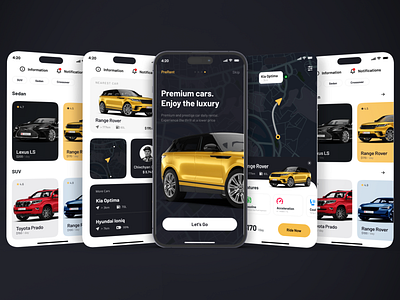 Premium cars. Enjoy the luxury mobile app app cars design luxury mobile premium ui ux