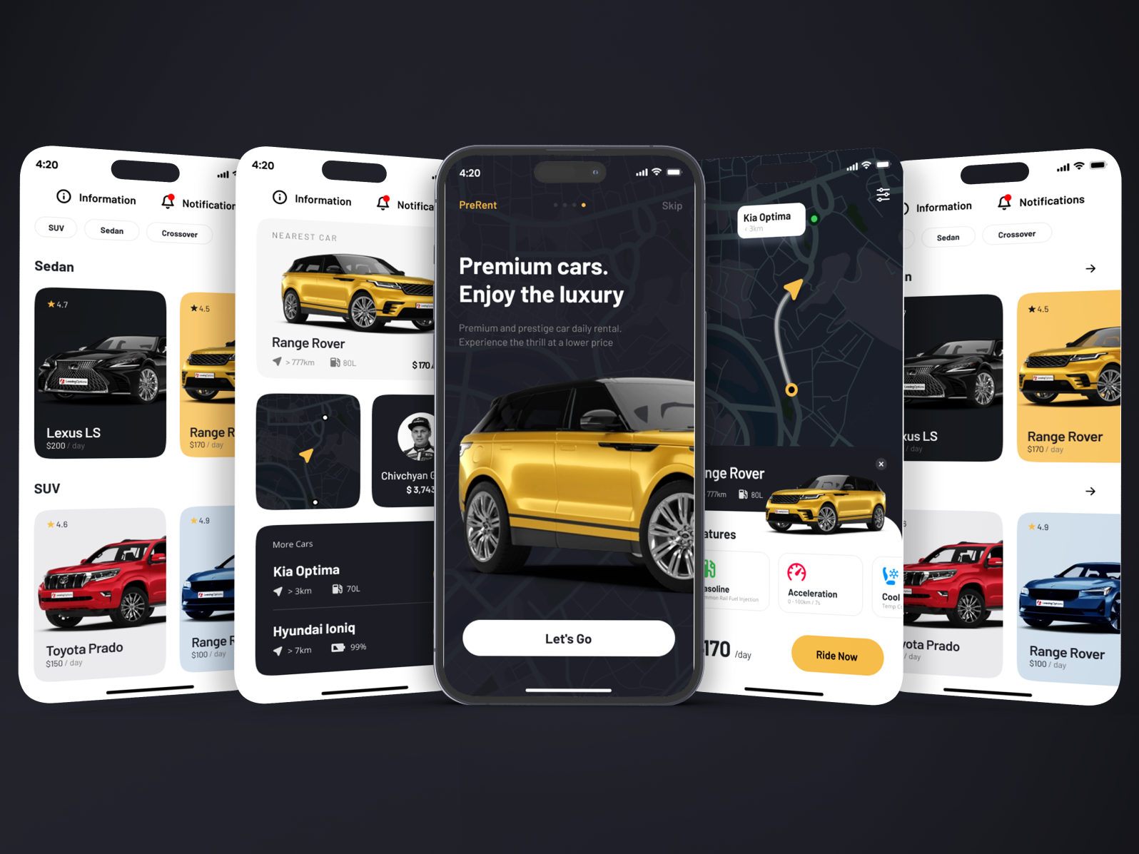 Premium cars. Enjoy the luxury mobile app by Artdev Design on Dribbble