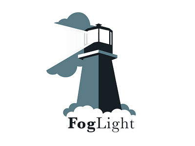 FogLight Logo blue design illustration logo