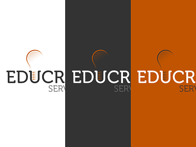 Light Bulb Branding branding bulb education identity inverted learn light logo orange school teach