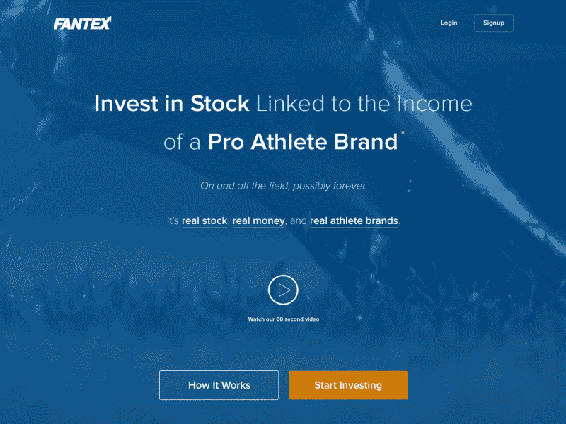 Animated Homepage UI animation athletes homepage invest investing investment sports stock market ui video