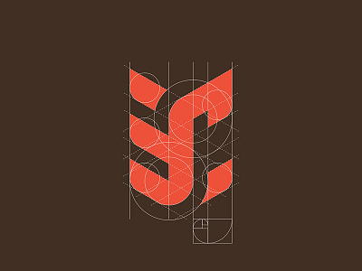 "3C" monogram grid