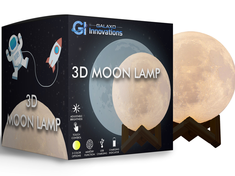 3d Moon Lamp Amazon Package Design By Nelizara Ivanova On Dribbble