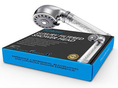 Shower head amazon package design