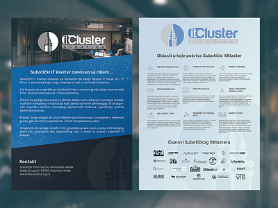 IT Cluster flyer cluster flyer flyer design it