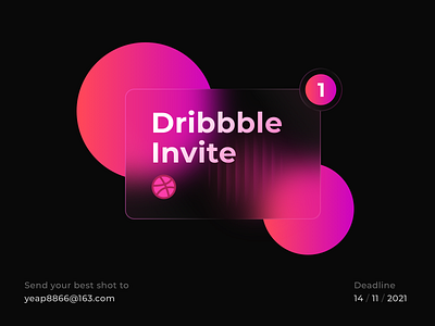 1 Dribbble Invite Giveaway 1 invite app branding dribbble invite email icon illustration invitation invite logo mobile print product send typography ui web