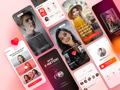 Fachat - Mobile Social App app chat dating design facetime girl match message mobile slide social tinder ui video chat