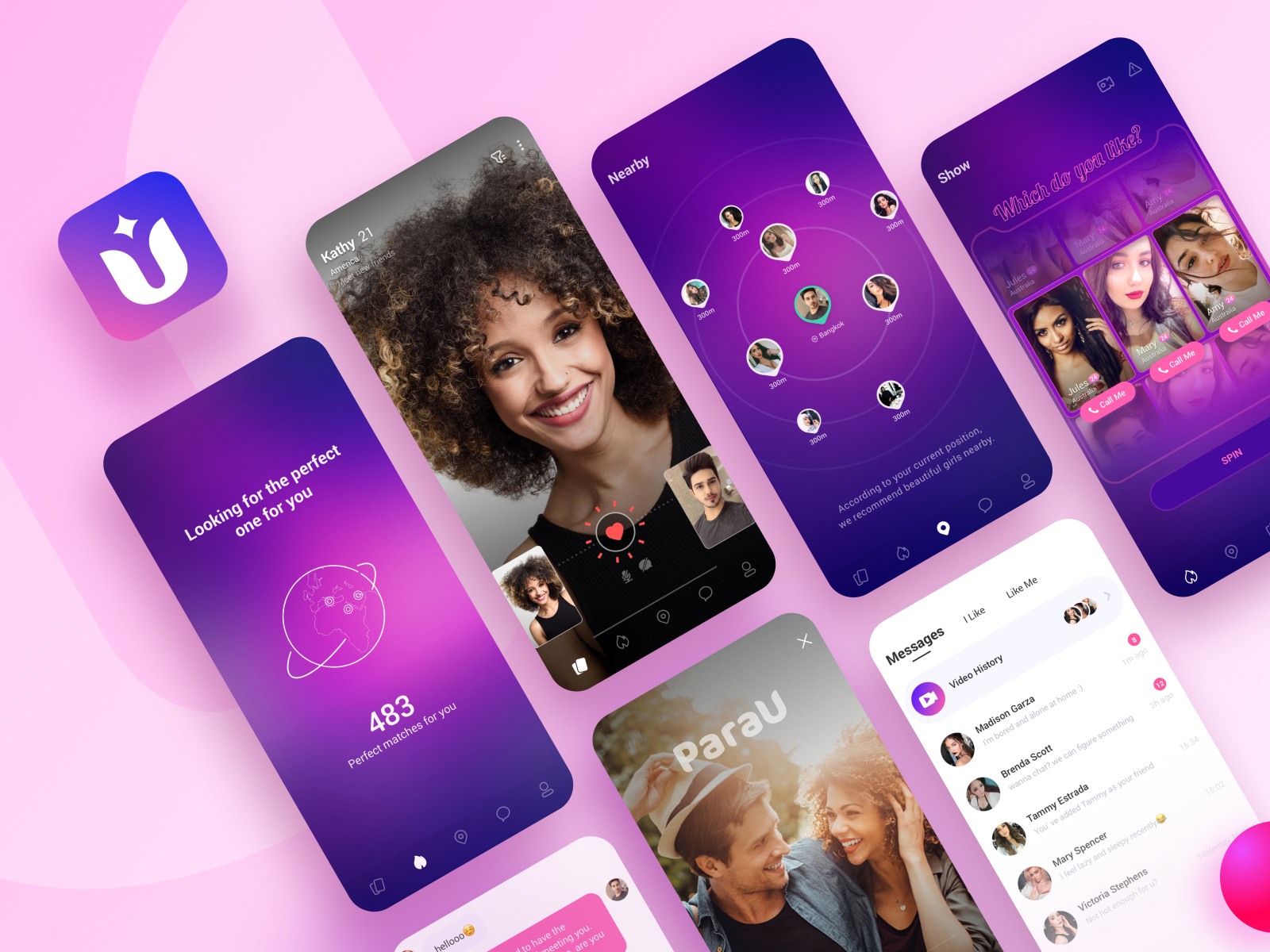 ParaU - Mobile Dating App by TT on Dribbble