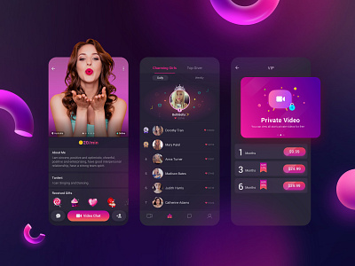 ZakZak - Mobile Dating App app badoo chat dating facebook live logo match message mobile social tinder ui video chat