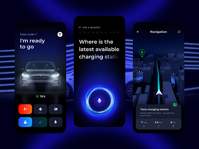 CarPlay - Car Assistant Mobile App app assistant automatic automatic drive autopilot car car app car ui carplay design hmi mobile navigation tesla tesla fsd ui