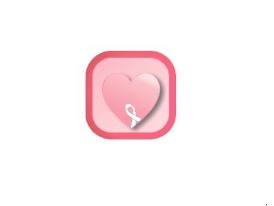 App icon for a Cancer Support Group 005 app icon cancer dailyui heart photoshop pink ribbon still learning student