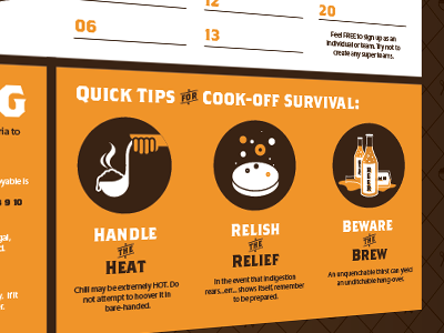 Chili Cook-off Quick Tips chili cook off poster
