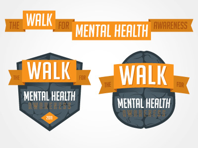 The Walk for Mental Health Awareness addiction branding charity depression logo mental health