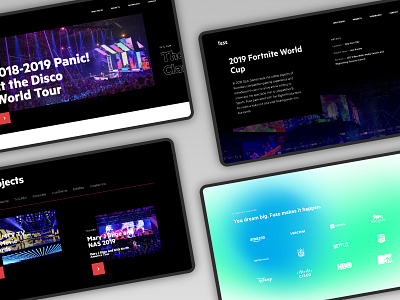 FUSE Website Redesign from @Metajive/ audio design equipment event light lighting project typography ui ux visual website