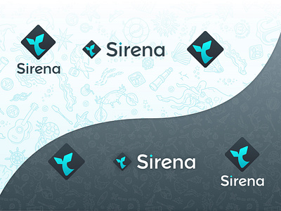 Sirena logo app brand design brand identity branding branding design design logo logodesign logotype typography vector