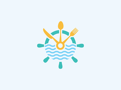 Seawave Restaurant design drink flat food icon illustration illustrator logo restaurant sea vector wave