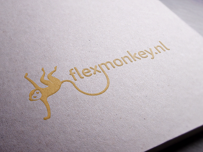 Flexmonkey.nl .nl flat flatdesign flex flexmonkey logo monkey sports sportswear