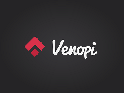 Venopi - Locations for occasions flat handwriting logo venopi