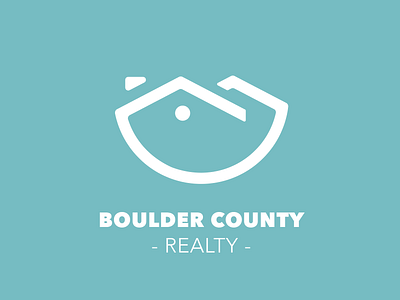 Real Estate logo boulder county flat flat logo design realter realty