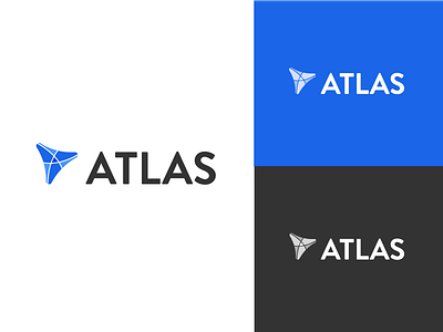 Atlas Logo atlas black black and white blue flat globe greece greek myth white world