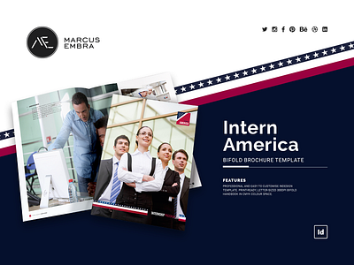 Intern America BiFold Brochure Template