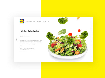 Lidl creative parallax scrolling ui ux