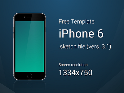 iPhone 6 - Free Template apple free ios8 iphone6 sketch template vector