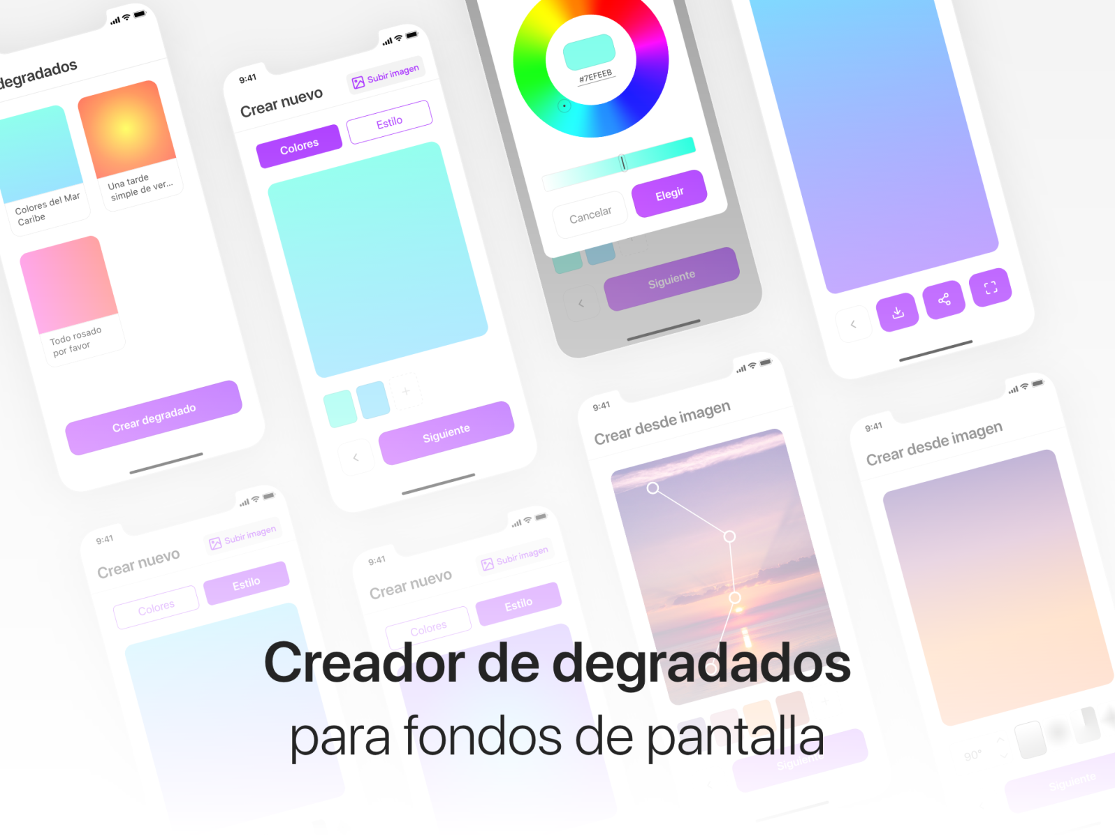 Creador de degradados para fondos de pantalla - App concept by Leandro  Torres on Dribbble