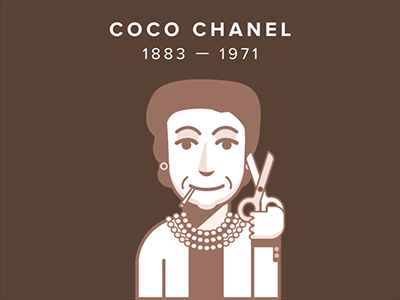 History Women 8th march animation chanel character coco flat history illustration illustrator vector woman womens day
