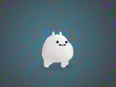 Fluffy Creature animation bounce creature fluffy gif jump monster sprite animation